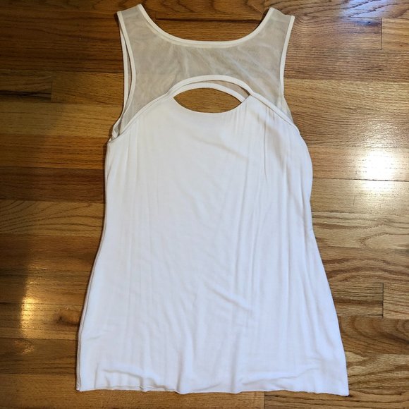 BAILEY 44 KEYHOLE CUT OUT MESH SLEEVELESS TOP M * - Picture 2 of 6